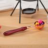 Wax Sealing Melting Spoon Scrapbooking Photo Retro DIY Mental Handmade Wooden Handle Spoon for Wax Seal Stamp Craft
