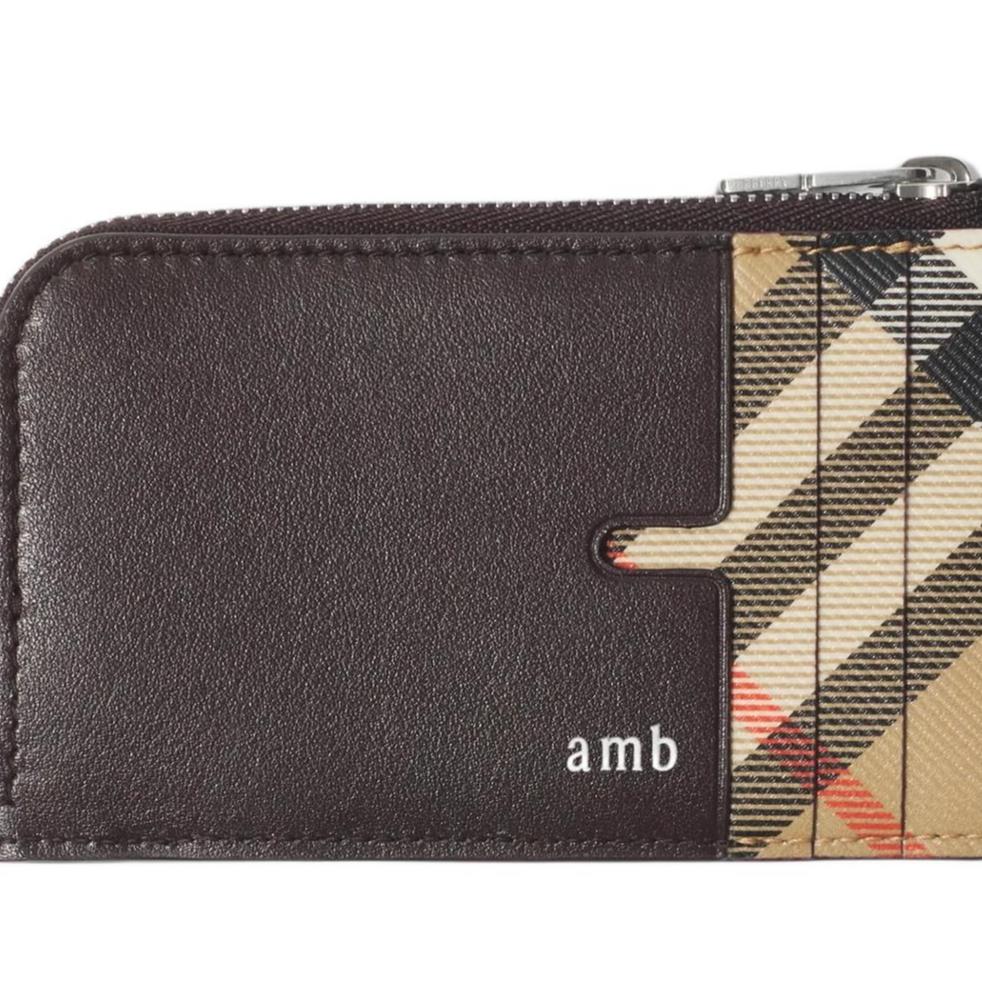 Burberry Embossed Equestrian Knight Pattern Leather Card Holder Men accessories Beige 81189391