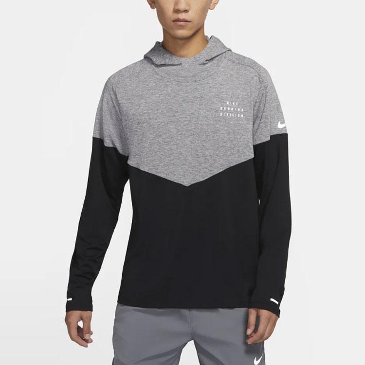 Nike Therma-Fit Division Colorblock Running Hoodie Men Hoodie Grey DM4639-010