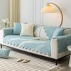 French Vintage Sofa Cushion Cover Cotton Slip Proof Modern Universal Cotton Fabric Sofa Pad Protector