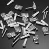 20/40 Pezzi Clip di Montaggio Specchio in Plastica Ganci Trasparenti Porta Specchio per Parete