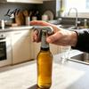 Stilvoller Getränkeöffner 3D-gedruckter Flaschenöffner Kompakt Tragbar Bier Einhand-Limonadendeckelentferner Einfach für Partys Ergonomischer Glasdeckelöffner