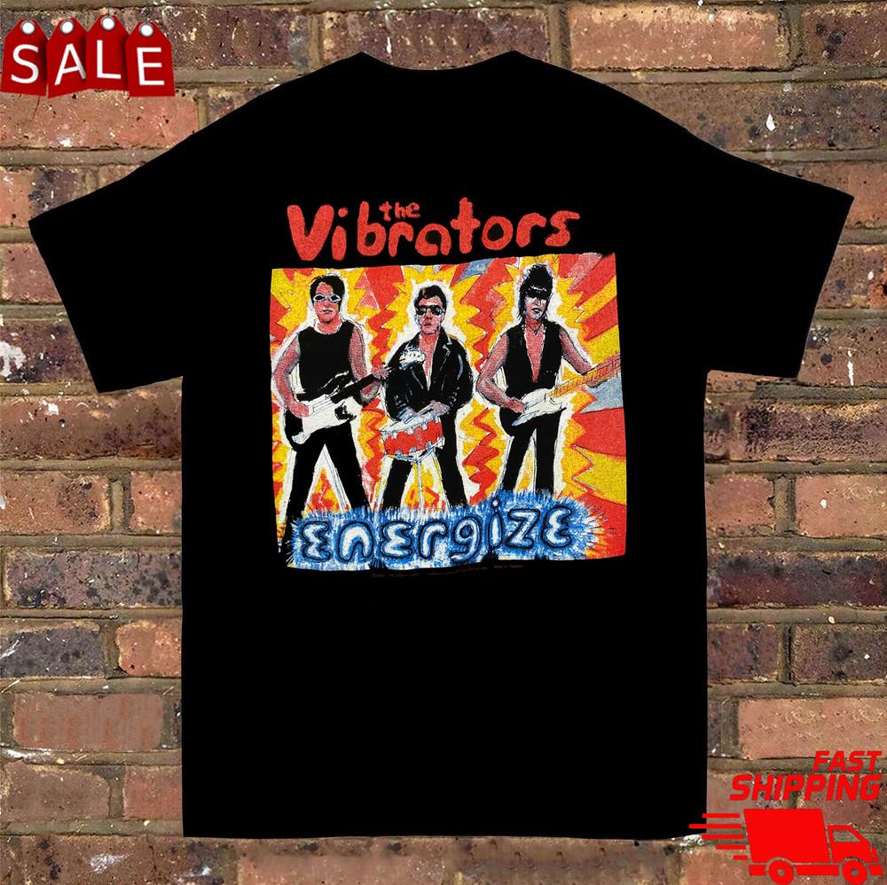 THE VIBRATORS Energize Graphic Punk Rock  TShirt SEG_460 Unisex T-Shirt XL