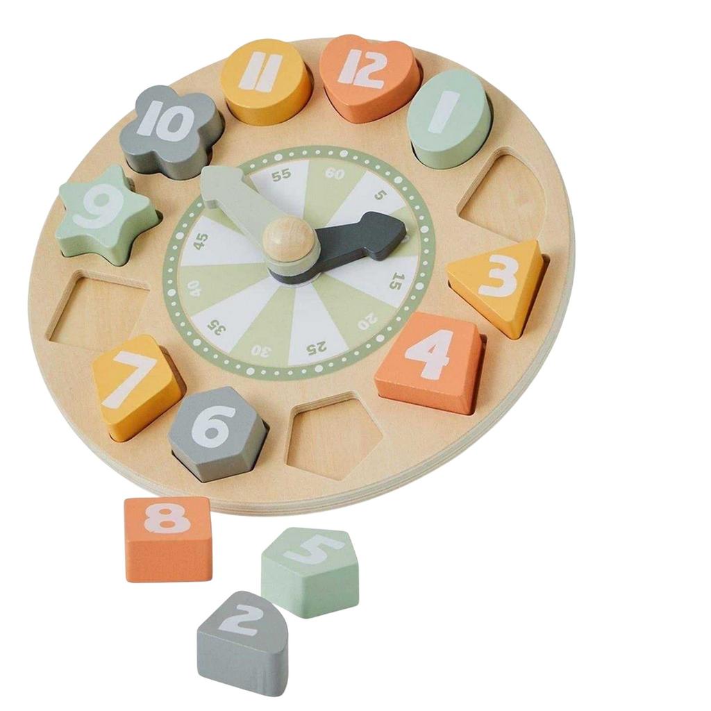 Toy Life Childrens/Kids Wooden Clock Puzzle