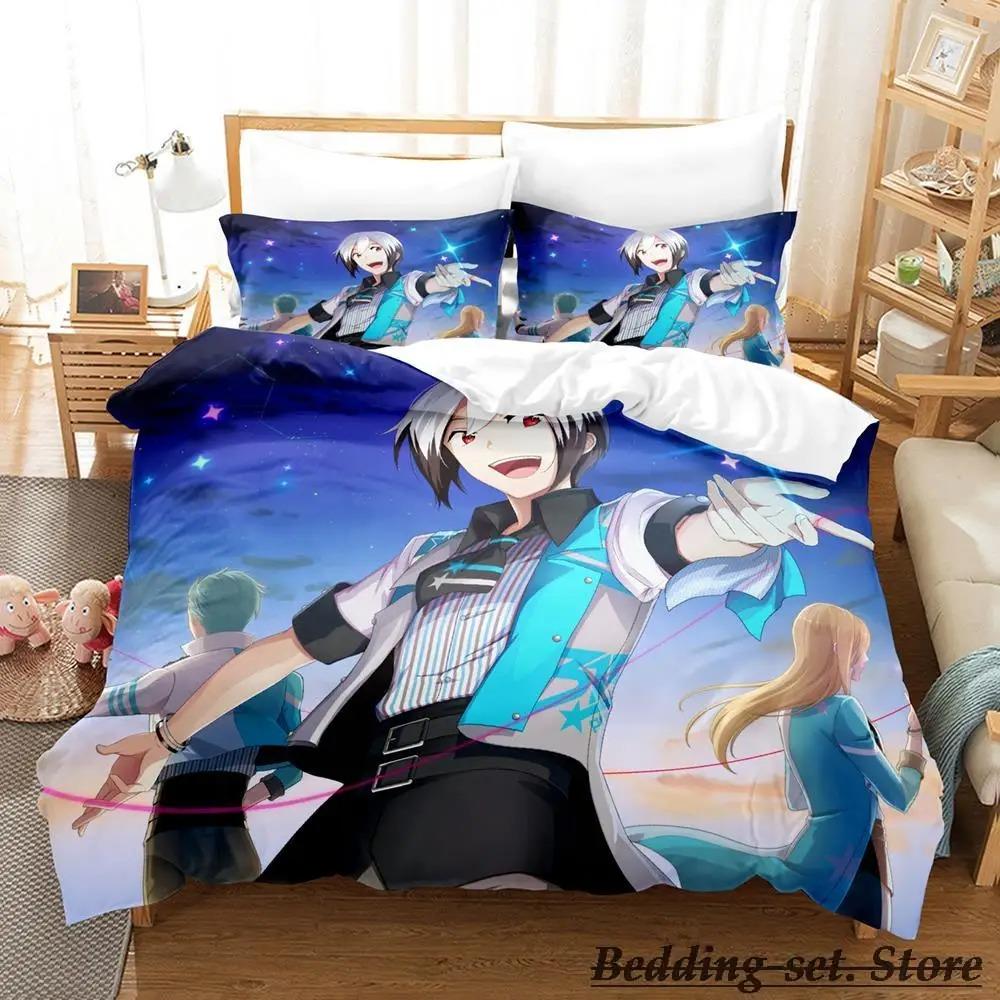 THE iDOLM@STER SideM Bedding Set Single Twin Full Queen King Size Bed Set Adult Kid Bedroom Duvetcover Sets Anime Bed