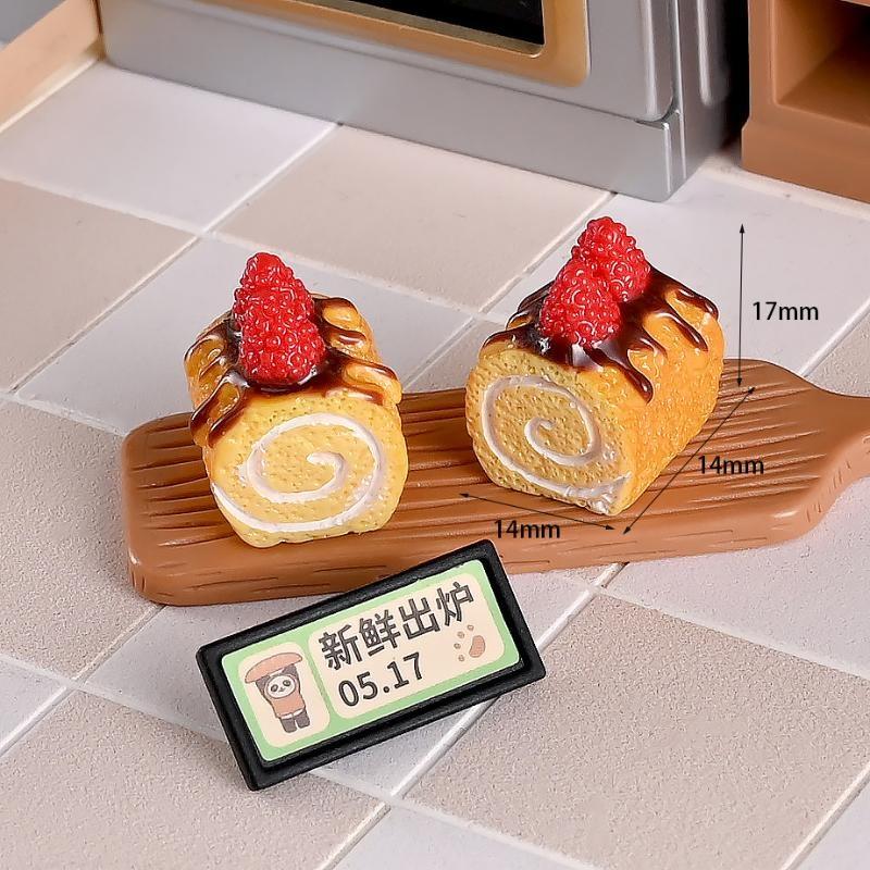 10Pcs 1/12 Scale Dollhouse Miniature Dessert Fruit Cake Play Kitchen Food Diy Jewelry Accessories For Doll Accessories