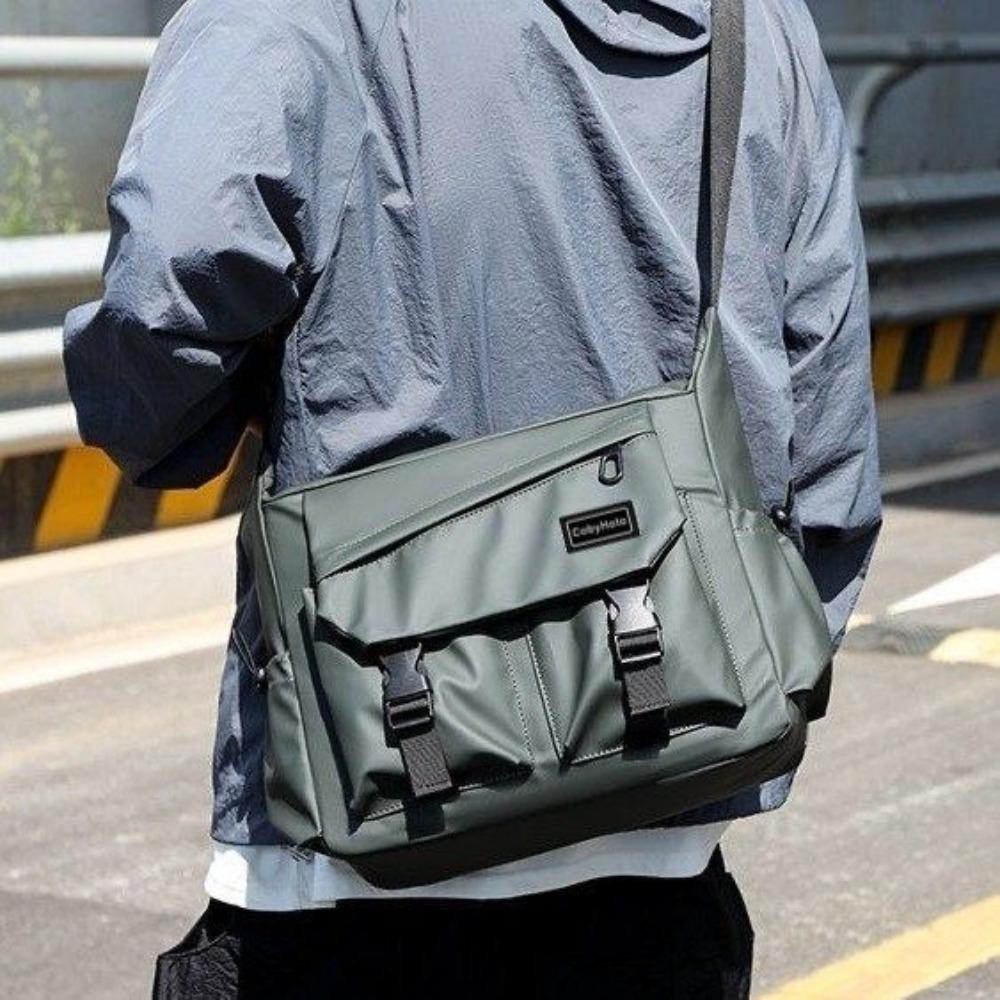 Japanese Style Men Crossbody Bag Large Capacity Single Shoulder Bag  Streetwear
