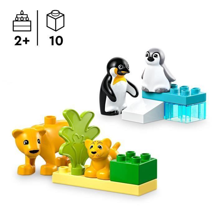 LEGO DUPLO Ma ville 10442 Familles d'animaux sauvages : pingouins et lions - Jeux d'éveil