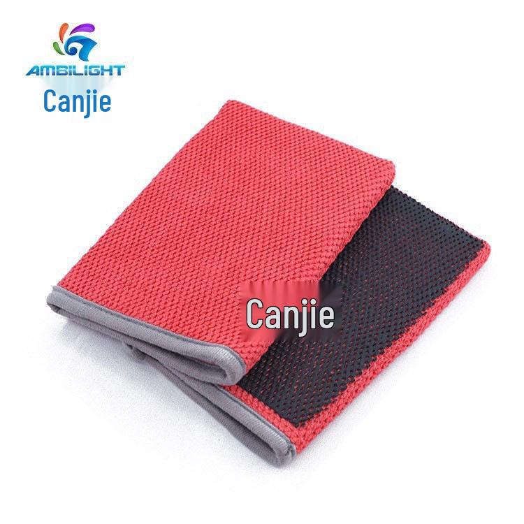 Canjie Thickened Magic Mesh Scrubbing Gloves - Stain and Mud Remover for Car Paint Cleaning 22x14 cm