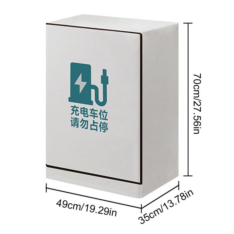Charging Station Rain Cover For EV Waterproof EV Charger Pile Rain Cover Columnar Protection Fabric With Sun Blocking For Yard