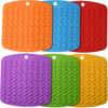 Trivets, Mitts,Spoon Rest and Garlic Peeler Hot Pads Multipurpose Kitchen Tool. 7x7 Potholders(Set of 6),Dishwasher,Durable,