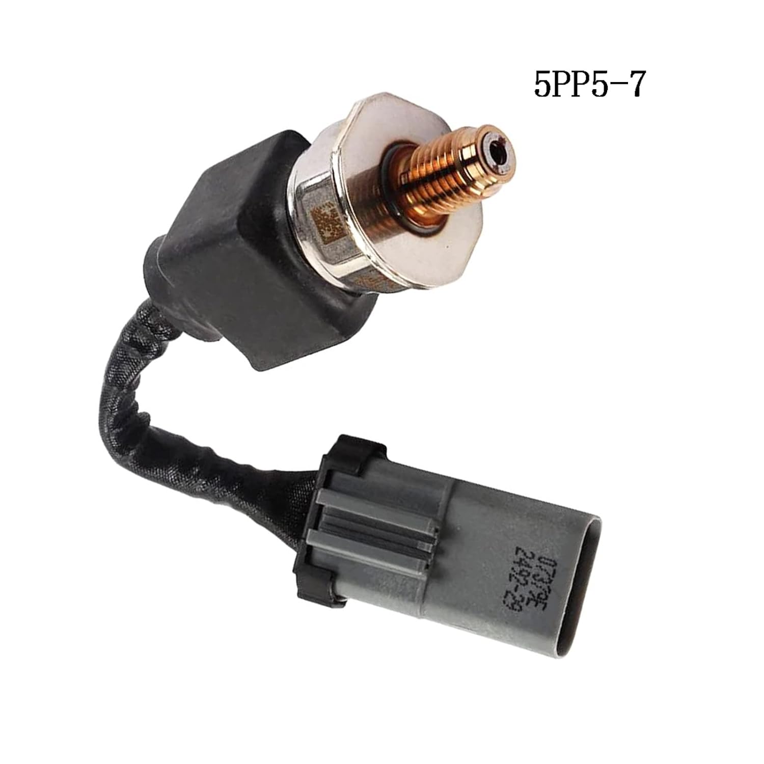 2897581 Common Rail Pump Pressure Sensor 5PP5-7 Compatible with Cum-mins ISX QSX ISX15 Diesel Engine