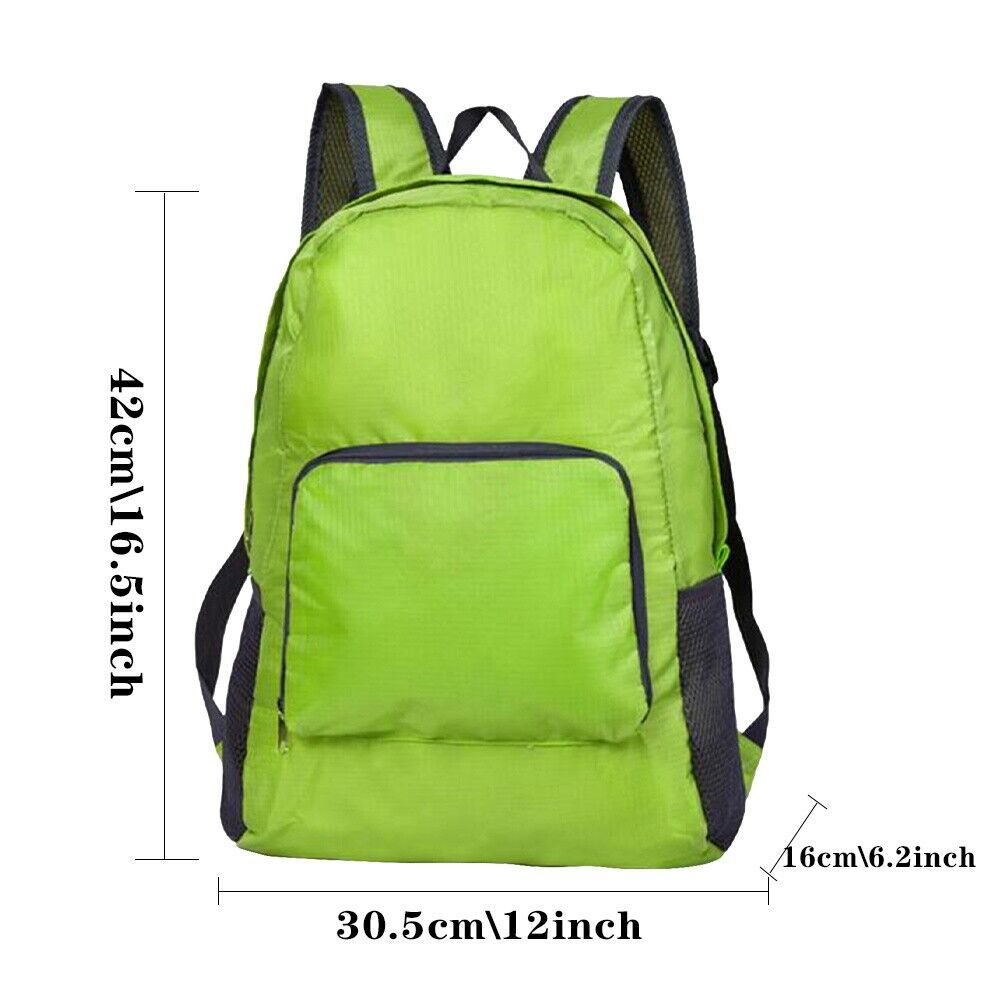 Portable Daypack Unisex Camping Outdoor Hiking Waterproof Bag Portable Daypack Foldable Travel Backpack Rucksack Waterproof Bag