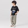 Duoduojia Boys' Breathable Lyocell Linen Casual Jogger Pants