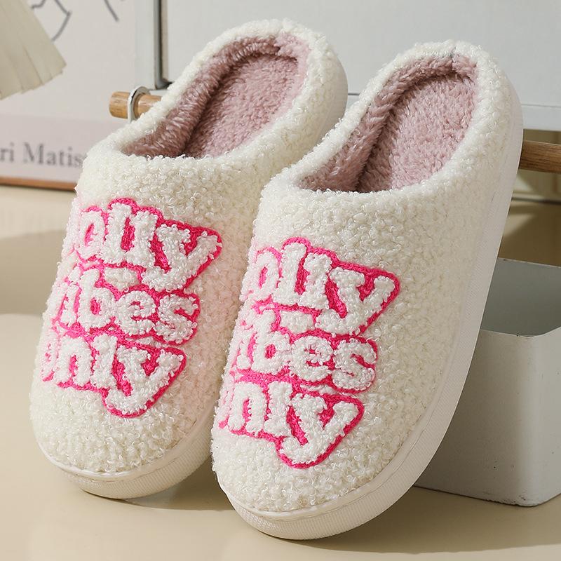 

Новый удобный домашний милый цветной зимний хлопковый тапок с буквами для мужчин и женщин, парный, теплый, комнатный хлопковый моп sole 44/45 suitable for 43-44 feet
