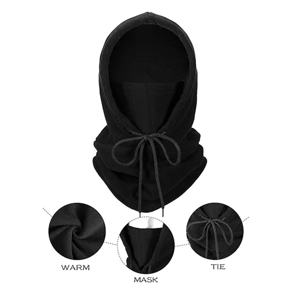 2Pcs Balaclava Windproof Winter Face Mask Warm Fleece Ski Mask for Men and Women Cold Weather Motorcycle Bike Cycling Neck Warmer