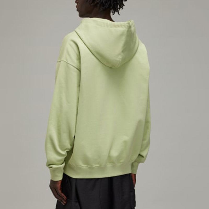 Y-3 Solid Color Hooded Pullover Sweatshirt Unisex sweatshirts Magical-Lime JM7864