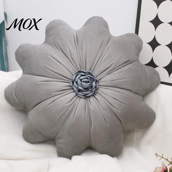 Stuffed Flower Shaped Pillow Round Throw Pillow, 16 Inch Decorative Cushion, Soft for Living Room Shape Sofa Couch Bed Chair Velvet Pillows