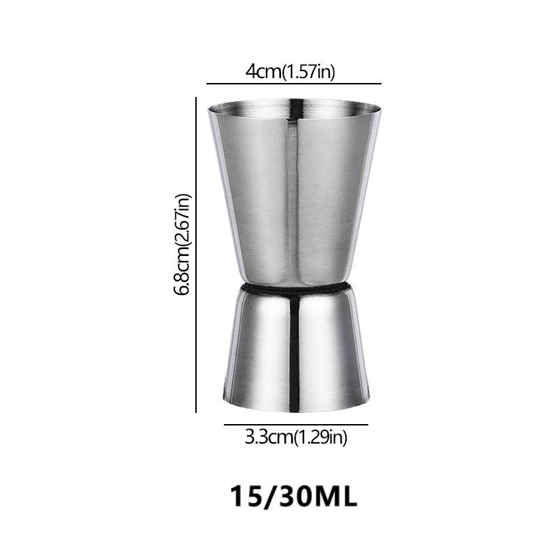 Stainless Steel Cocktail Measuring Jigger Double Shaker Cup Shot Drink Spirit Measure Jigger Kitchen Gadgets Bar Accessories
