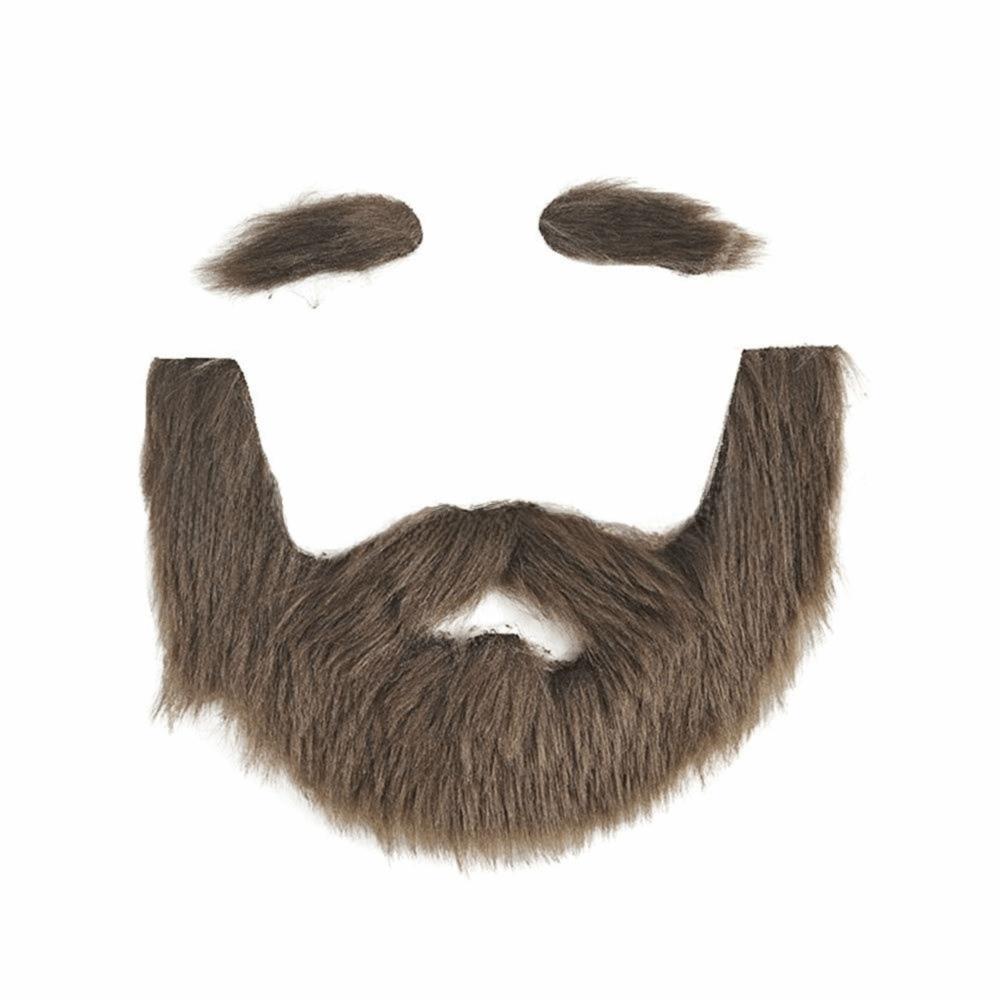 Realistische Selbstklebende Fake-Augenbrauen Cosplay Bart Kostümzubehör Gefälschter Schnurrbart Geburtstag