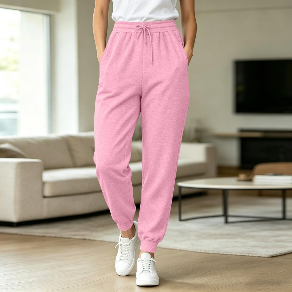 Women's Casual Drawstring Jogger Sweatpants for Everyday Wear