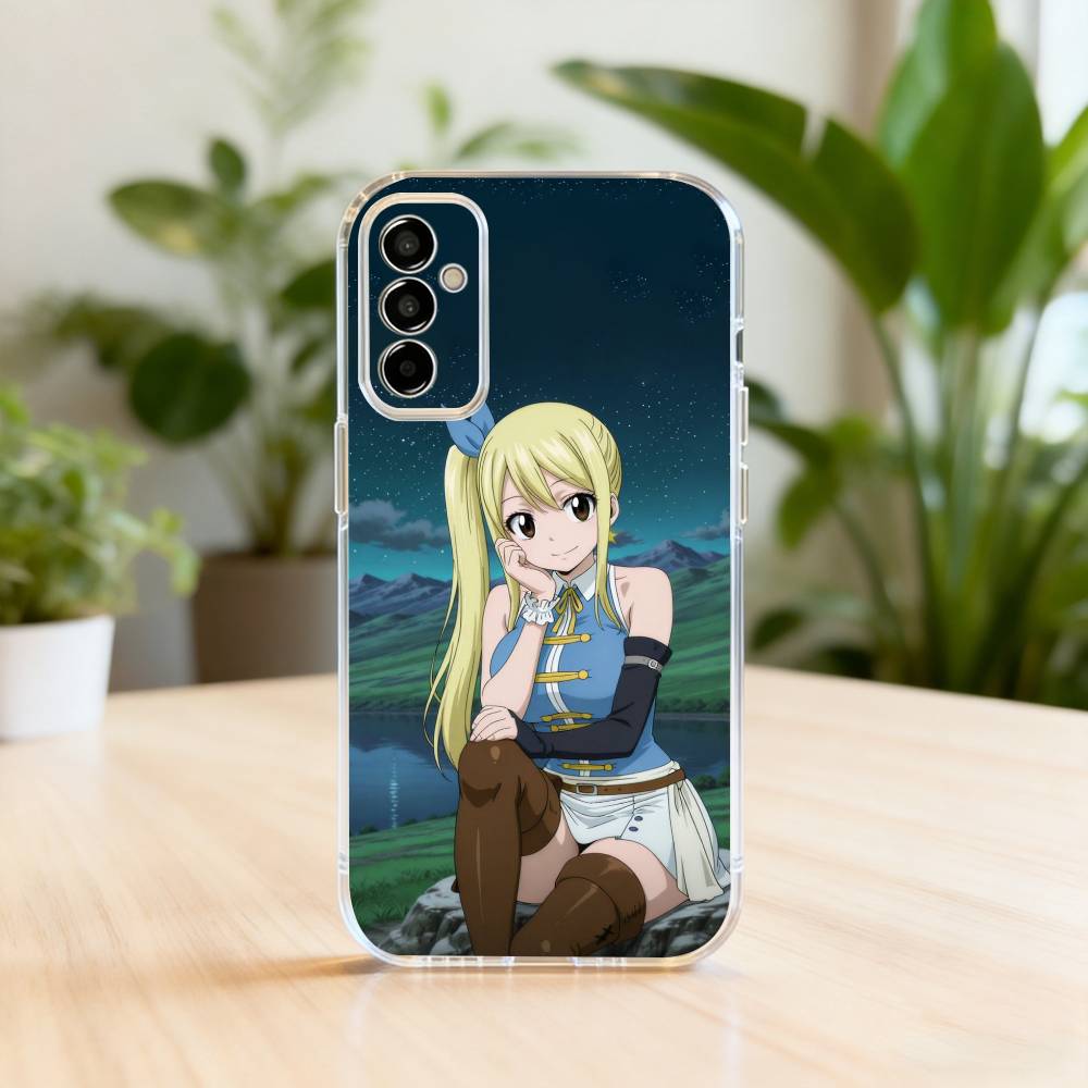 

L-Lucy F-Fairy T-Tail H-Heartfilia-es Phone Case For SamsungA10,12,20,21S,30,31,40,50,51,52,70,71 Transparent Cover Samsung a714g