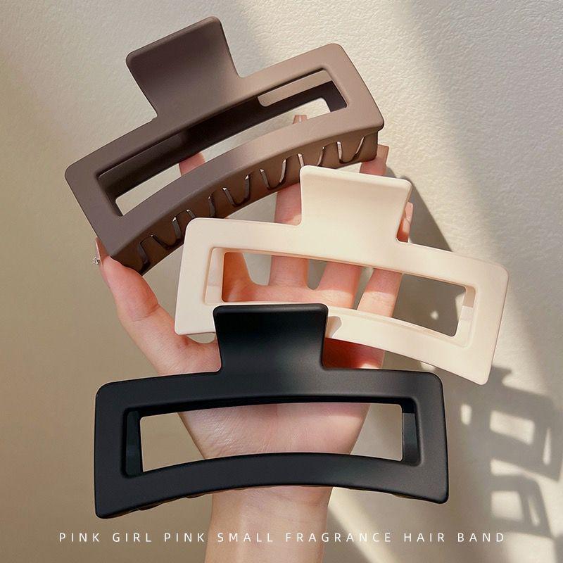 Large Square Geometric Hair Claw Clip - Fashion Accessory