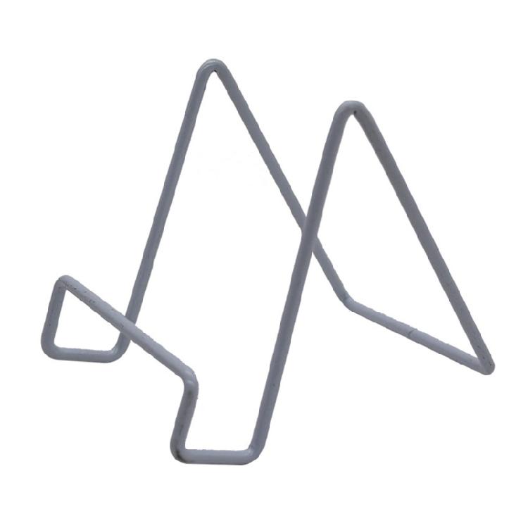 Sturdy Metal Desktop Display Rack Small Plate Holder Multi Functional Storage Space for Books Electronics Decoration