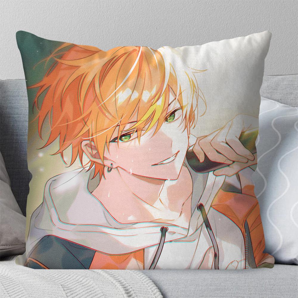 Akito Shinonome Animation P-Project Sekai Pillow Case Square Pillow Bedroom Sofa Leisure ComfortLivingRoom Home Decoration 40X40