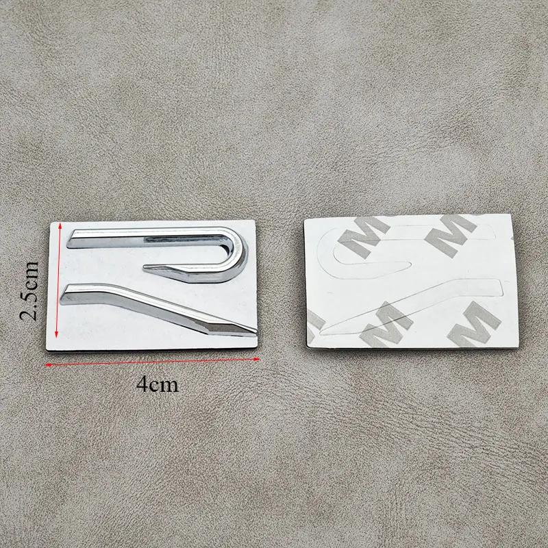 3D Metal R Logo Emblem Car Rear Trunk Sticker Front Grill Badge For Polo MK8 Passat Tiguan CC Golf R Accessories