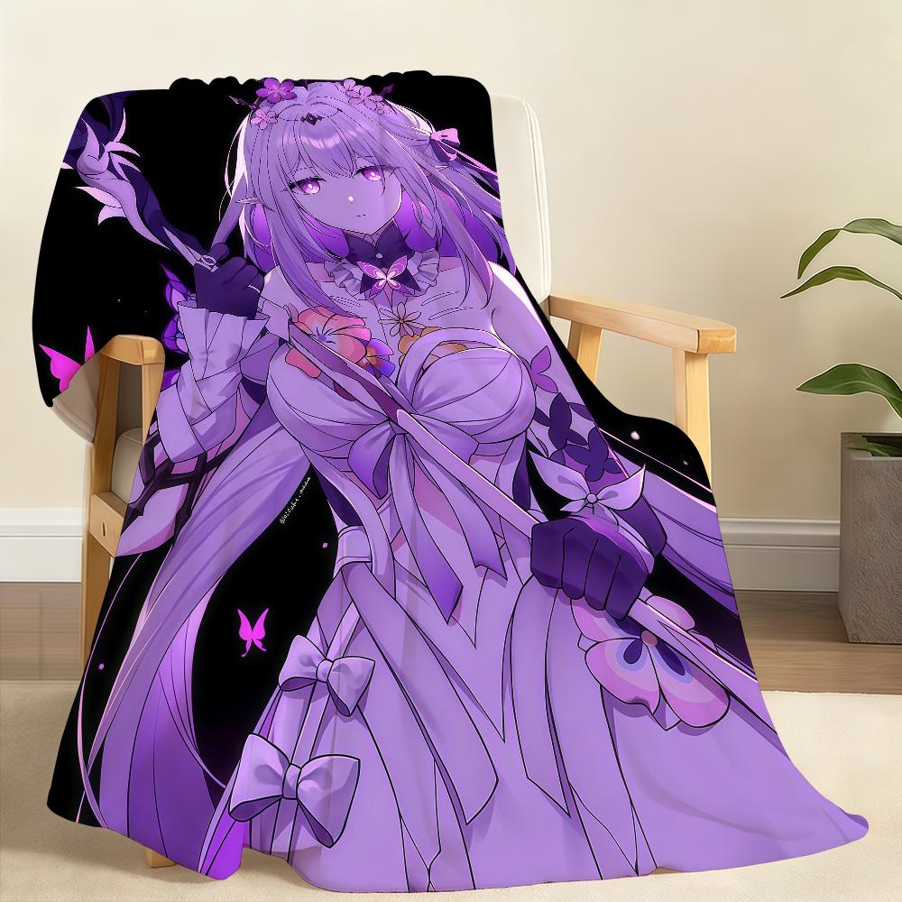 Game Honkai Star Rail Castorice Cute Blanket Soft Throw Blanket for Home Bedroom Bed Sofa Picnic Travel Office Rest Blanket Gift