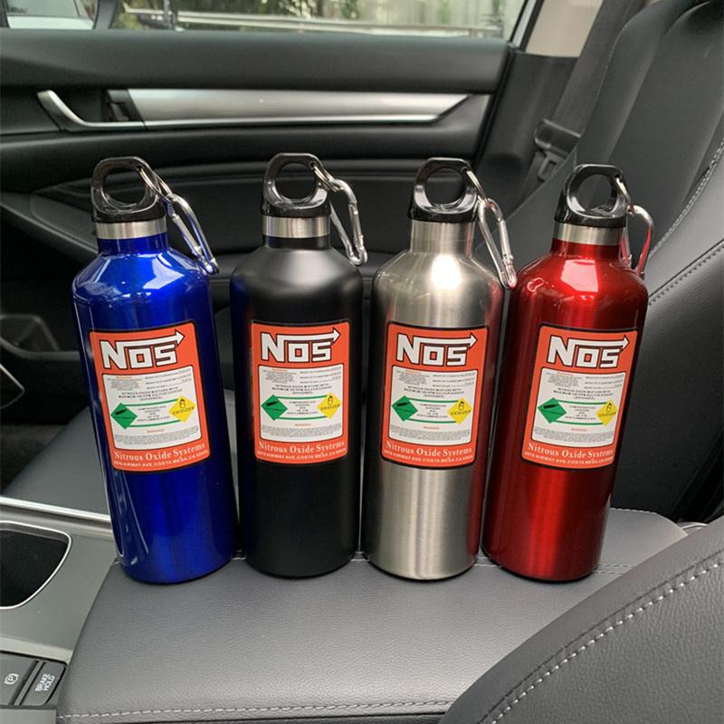 1 ks Auto Izolační Hrnec Nos Dusíkový Válec Vakuová Nerezová Konvice 500 ml Vysokokapacitní Cestovní Sportovní Láhev Hrnec na Vodu