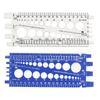 Nut Bolt Thread Gauge Checker M3 to M22 Metric and #4 to 3/4 Imperial Sizes Bolt and Nut Identifier