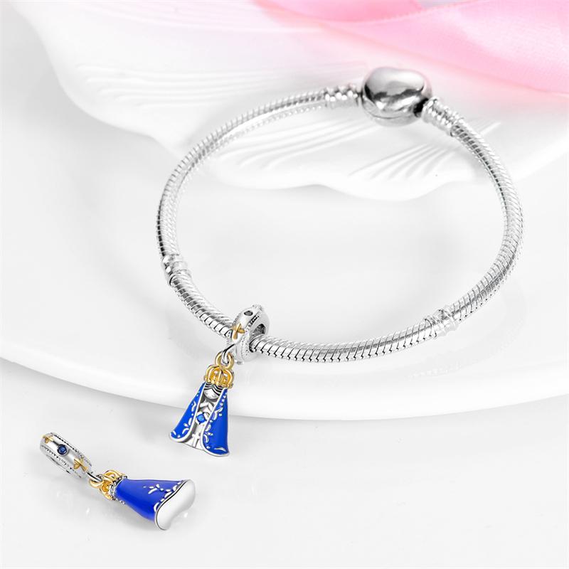Charm Bead Charms copper Holy Mother Pendant Bead Charms Compatible With Charm Bead Charms Plata Authentic Bracelets Bead Charms Women Jewellery Mak