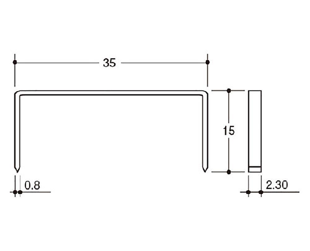 Tachikawa Pin Manufacturing Tachikawa Box Sealing Pin Co., Ltd. (U-Shaped Type) TB-15