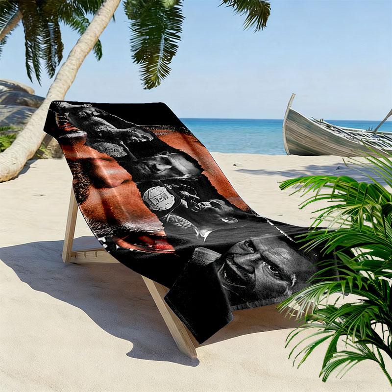 The Notorious Print Beach Towel, Large Soft Quick Dry Towel for Beach Camping Swimming