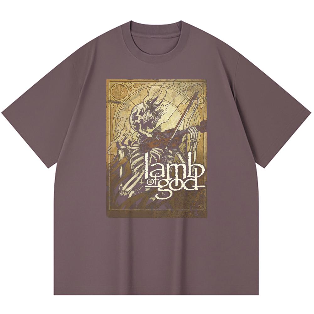 230 Gsm 100% Cotton Heavy Metal T-Shirt  Rock Band Popular Music Print Unisex Heavy Cotton T Shirt