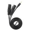 Mikrofonkabel 3,5mm Stecker auf Dual XLR Stecker Adapter Interconnect Patchkabel3,5 XLR 1,5m   4,9ft