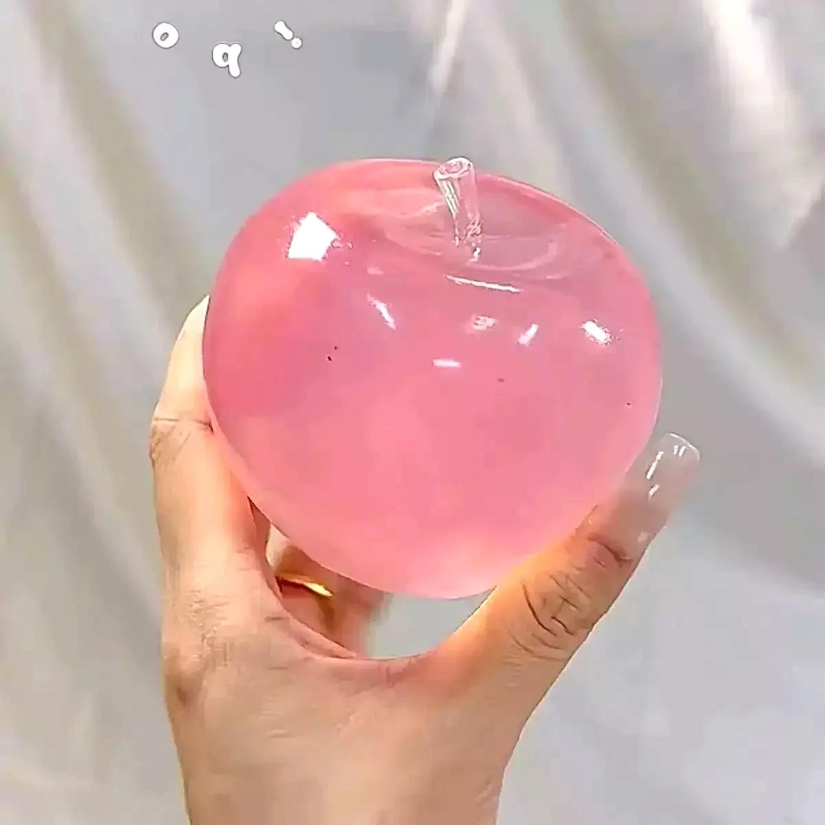 Maltose Apfel Kneten Le Dekompression Spielzeug Langsamer Rückprall Erwachsenen Dekompression Artefakt Frucht Kneten rosa