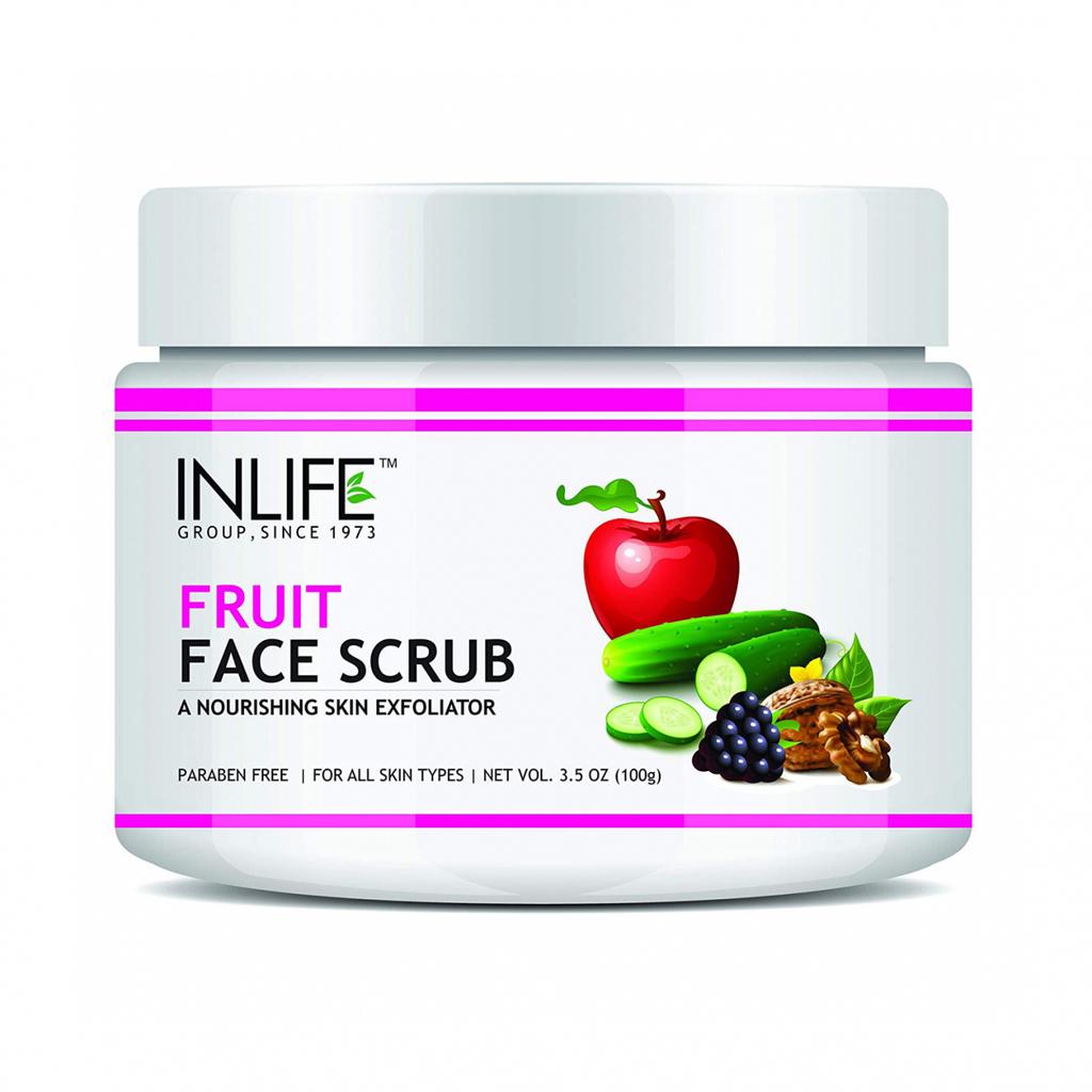 Fruit Facial Scrub (100 G), Fruit Face Scrub INLIFE