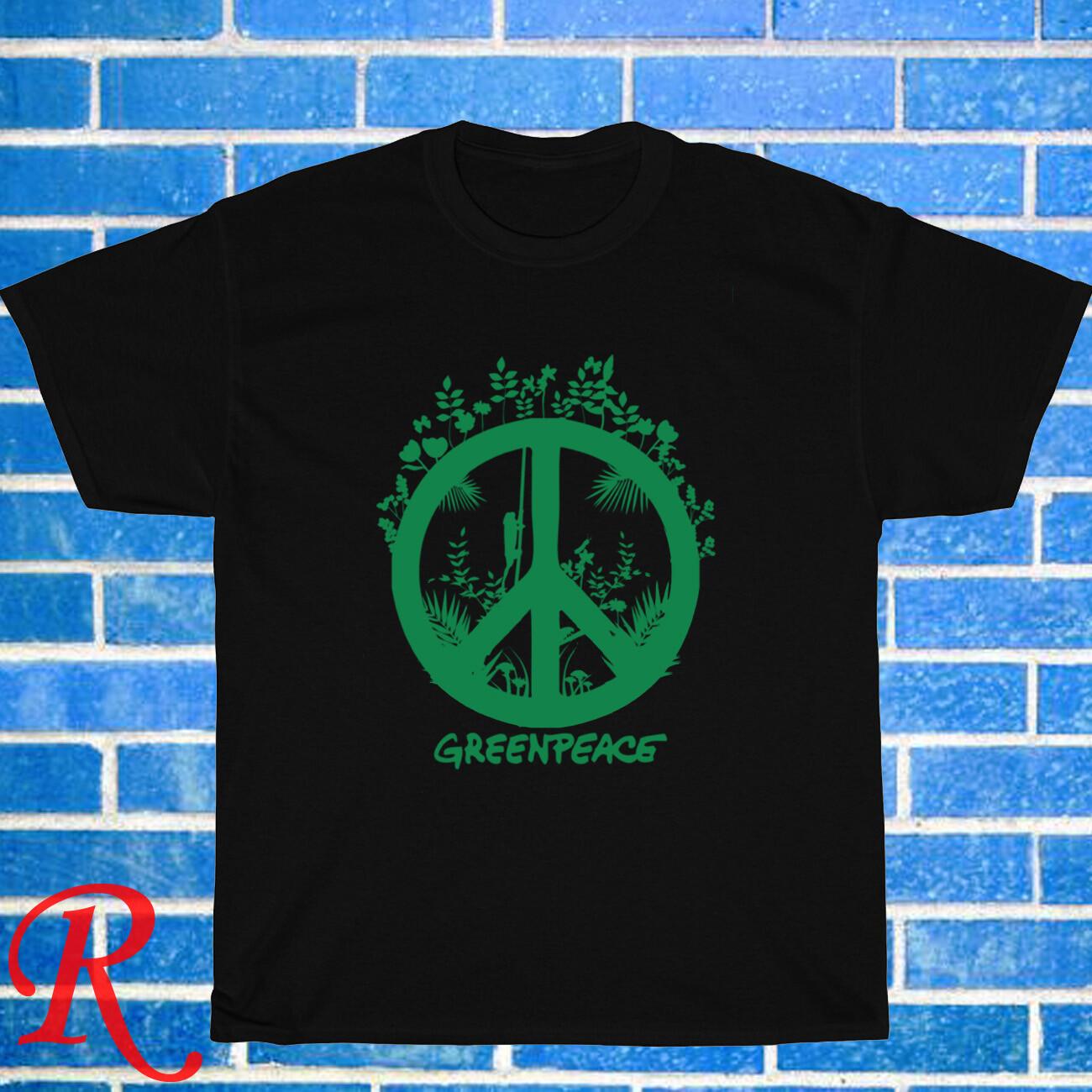 New Greenpeace logo Black/Grey/Navy Size S-5XL Unisex T-Shirt M
