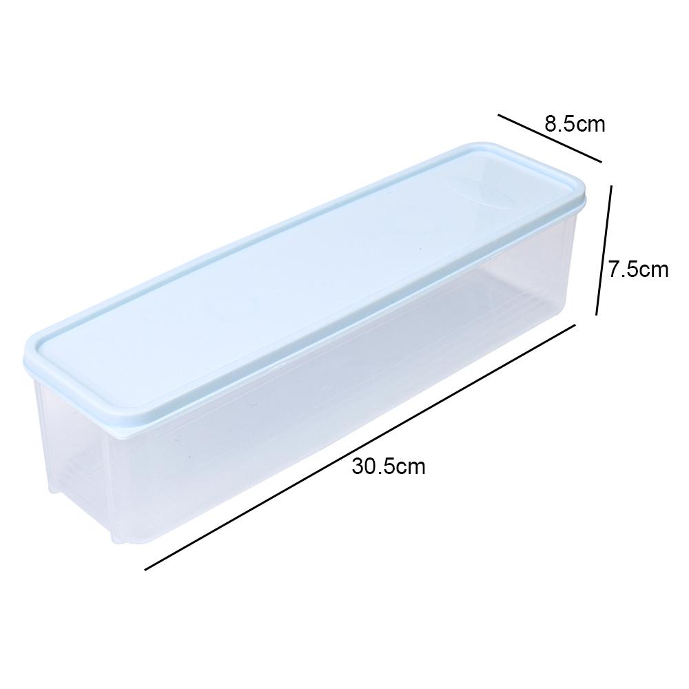 Noodle Spaghetti Container Refrigerator Cereal Preservation Storage Box with Cover Spaghetti Box Kitchen Food Grain Container