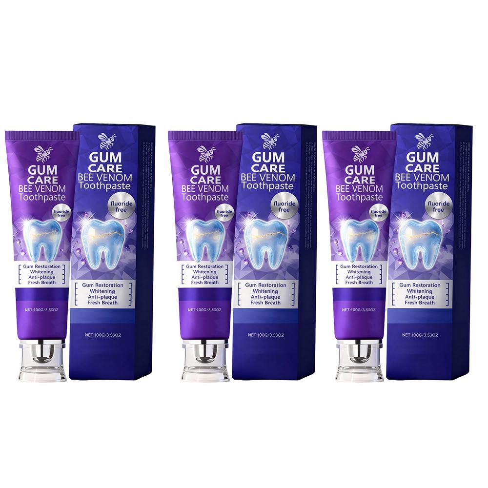 Bee Venom Dental Treatment Toothpaste, Natural Teeth Whitening Toothpaste, Fresh Breath, Natural Ingredients for Men and Women