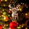 Deer Shape Xmas Tree Ornament Acrylic Reindeer Ornament Fashion Christmas Decoration  New Years