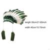 Feather Headdress Accessories Headwear for Cosplay Dance Stage Show