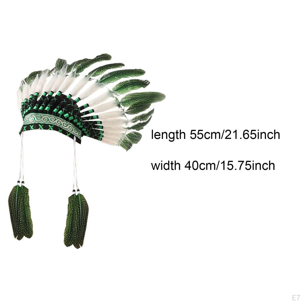 Feather Headdress Accessories Headwear for Cosplay Dance Stage Show