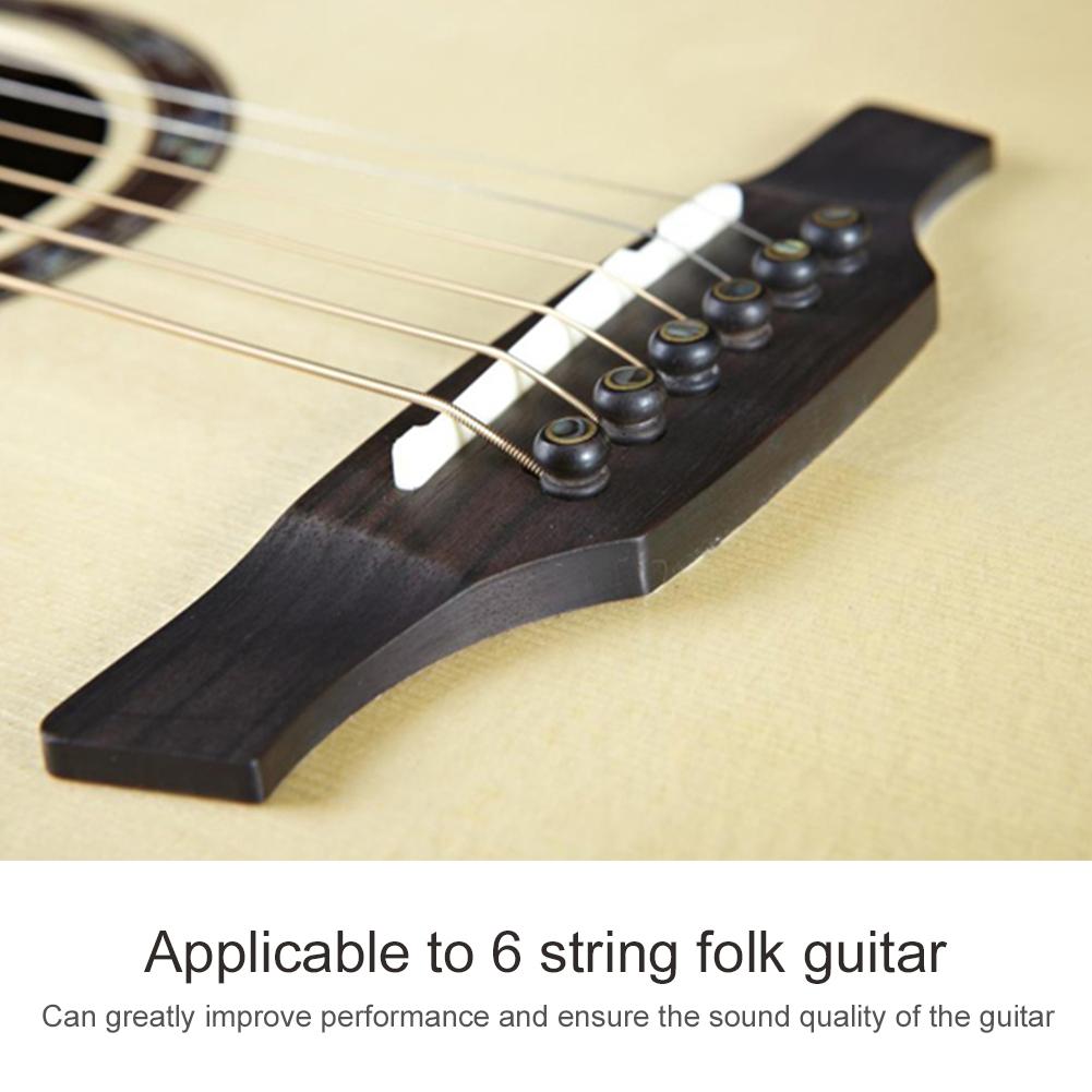 Sada náhradního příslušenství sady 9ks kytarových kolíků z palisandru Plastová sada horního spodního sedla