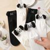 Cute 3D Puppy Ear Socks Breathable Mid-Calf Socks Unisex Casual Wear Socks