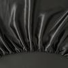 3PCS/1 Set Luxury Satin Fitted Sheet Set Satin Elastic  Silk Bed Cover Sheet Solid Mattress Cover 1 Bed Sheet with 2 Pillow Cover