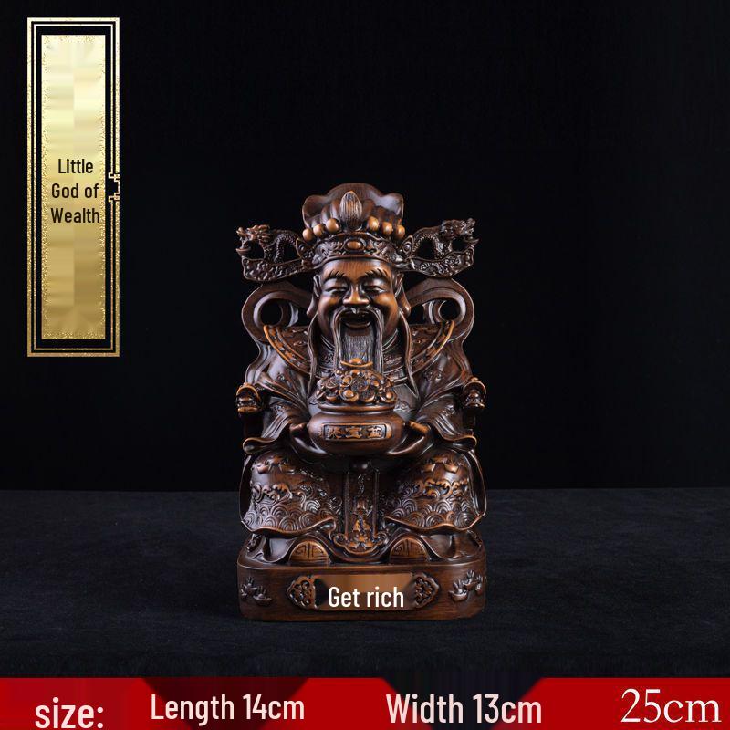 Gilded Bronze Fortune Tree Resin Ornament – Wealth and Prosperity Gift